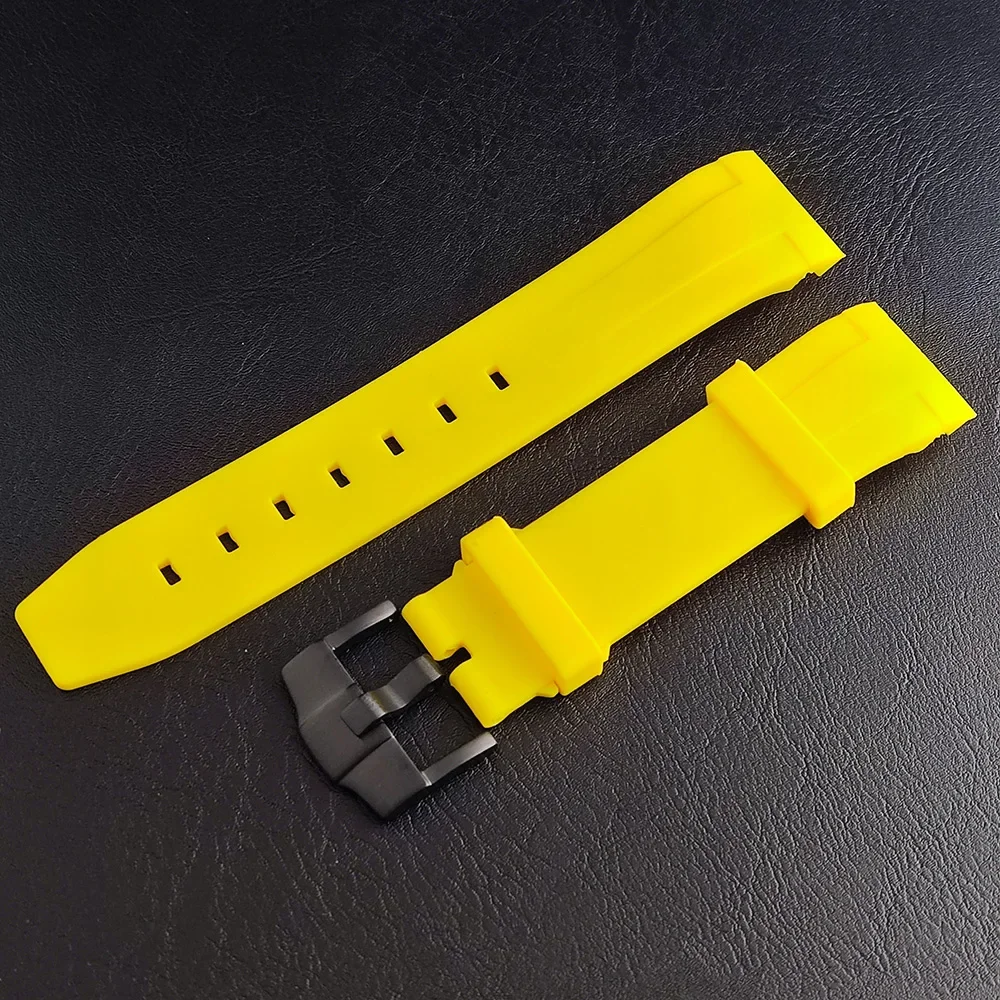 Men's Black Matte Steel Watch Case with Sapphire Glass & 22mm Band