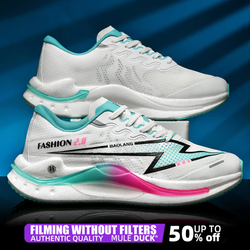 Men Running Shoes Carbon Plate Marathon Sports Sneaker main image 0