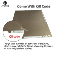 Lit PEI texturé à Code QR pour plaque de construction de laboratoire Bambu X1/P1P/P1S, feuille d'acier à ressort Double face pour accessoires de laboratoire Bambu A1 3