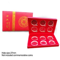 1 Pcs Coin Storage Case Commemorative Coin Collection Protection Square Box Holder Capsules Protection Boxes Container 2