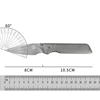 CRETACE KNIVES DUKE SERIES N690 FOLDING BLADE TC4 TITANIUM KNIFE High End Collection EDC Self Defense Folding Blade Pocketknife 6
