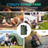 200W 192Wh  DC Power Bank&100W Solar Panel Portable Power Station LiFePO4 Battery, 200W Solar Generator for Outdoor Camping RVS 6