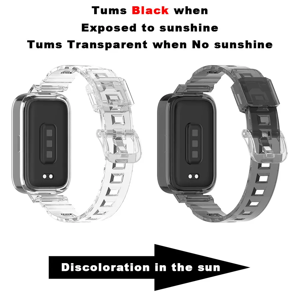 Sunshine-Activated Color-Changing Smartwatch Strap Bracelet