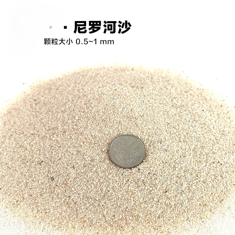 100g Nile Sand (0.5-1mm) Tiny Wash-free Sands Aquarium Landscaping Fish Tank Bottom Makeup Grass Tank Water Landscaping Decor
