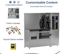 Distributeur automatique de lavage pour chiens en libre-service personnalisable avec paiement par carte de crédit et code QR pour les animaleries et les parcs 4