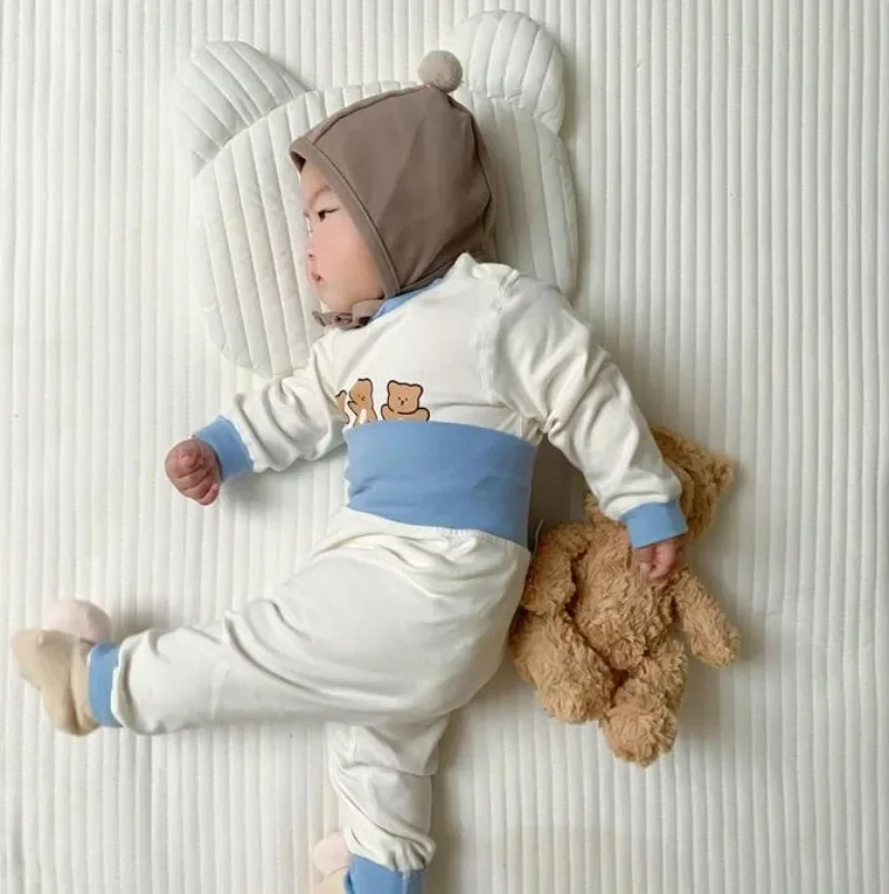 Baby Clothes 2pcs Sets Autumn Winter Baby Pajama Set Bottom Underwear Two-piece Set Cotton Boy Long Sleeves Outfit