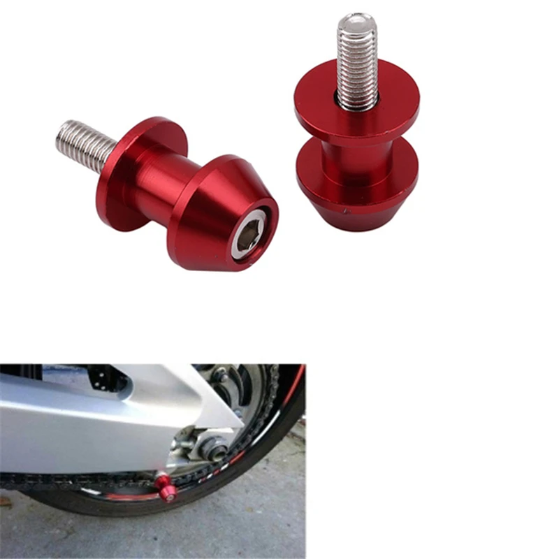 8mm Aluminum Motorcycle Stand Swingarm Durable Spools Slider Stand Screw Swingarm Motorcycle Accessory Easy Installation