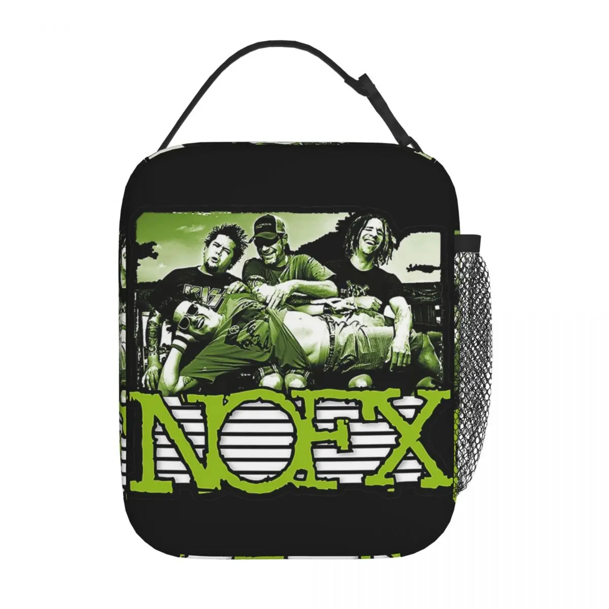 thumbnail image 1 of Bolsa Térmica para Almuerzo Yangshaomei Aislamiento de Merchandising de Banda de Rock Retro NOFX, 1 of 4