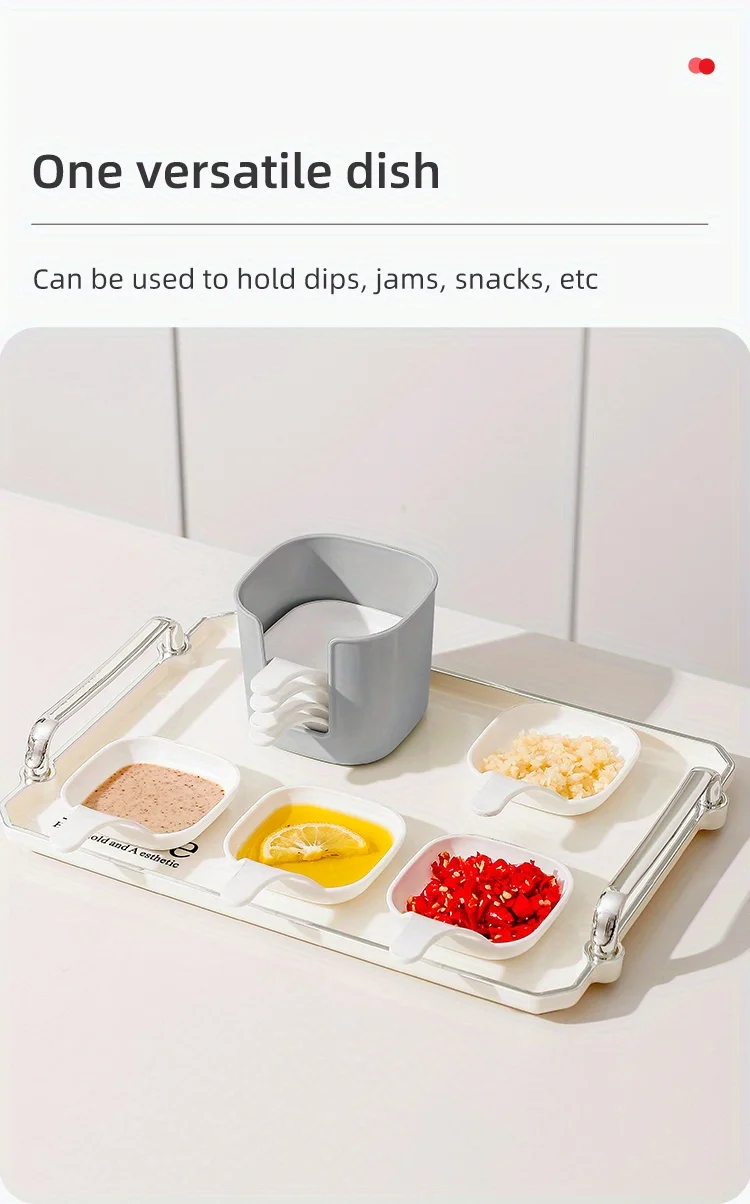 Description Picture 5 of item1set Sauce Dish,Food Sauce Dish, Dipping Dish Set,Food Storage and Container,Steak Sauce Plate,Seasoning Dish, Cheese Sauce Bowl