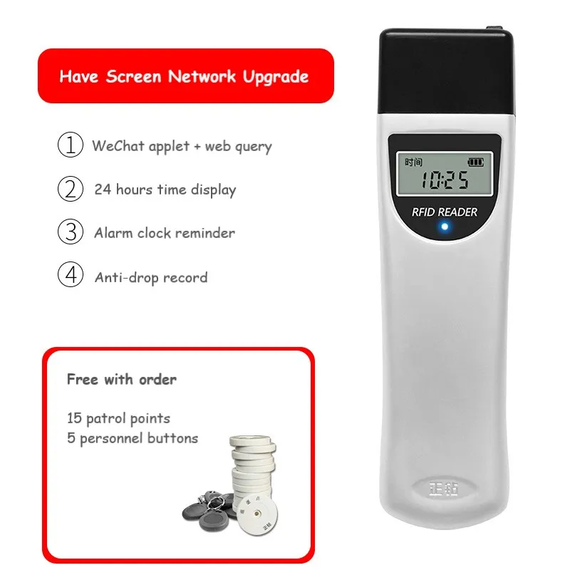 ET-3030 Patrol Machine Patrol Stick Electronic RBI Device Sends 15 Personnel Buttons 5 Points