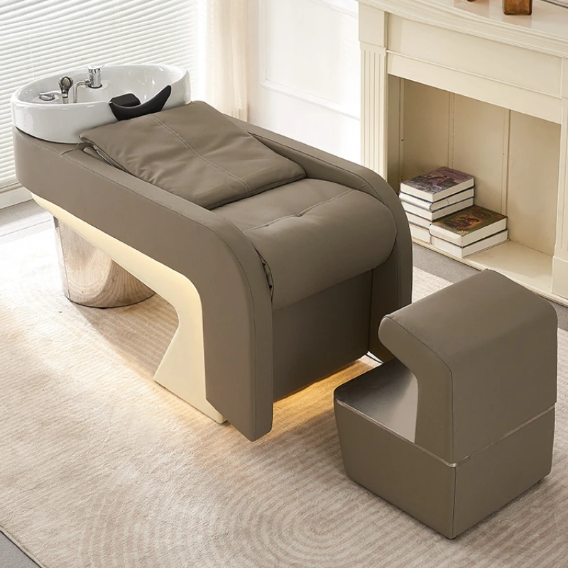 

Lounge Beauty Shampoo Bed Simplicity Ergonomics Hairdressing Stylist Shampoo Bed Sink Silla Peluqueria Salon Furniture BL50SD