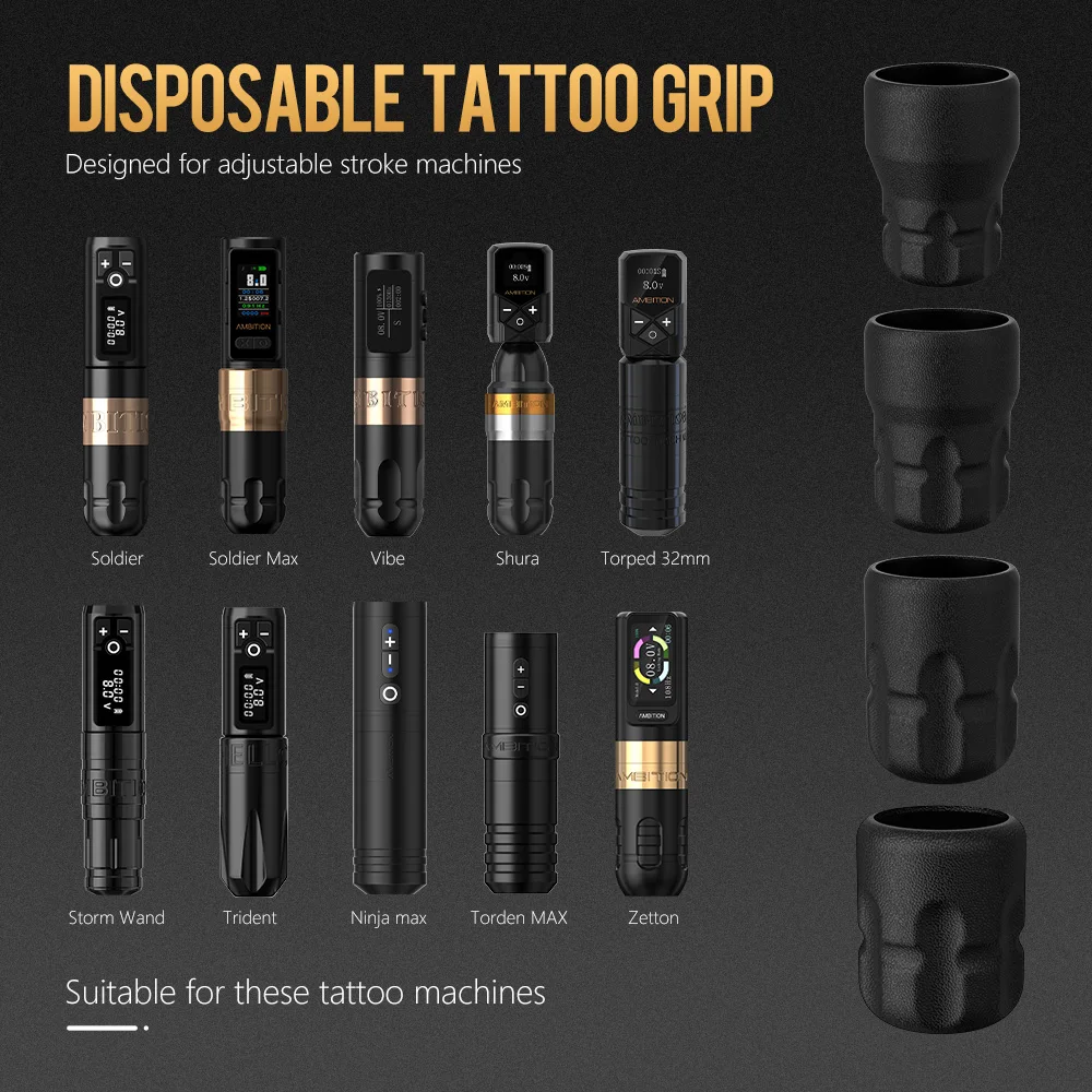 Ambition P2 使い捨てタトゥーグリップ 12 個サイズ 30-34-38