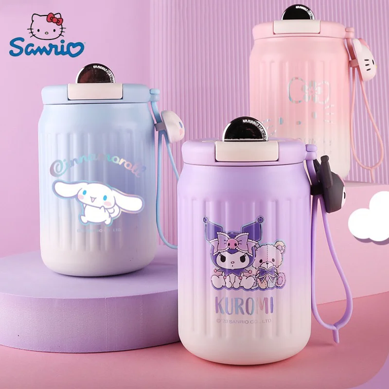 

Керамическая кофейная кружка Sanrio Hellokitty Kuromi мультяшная Новинка теплоизоляция и холодное сохранение креативная вакуумная кофейная кружка для офиса