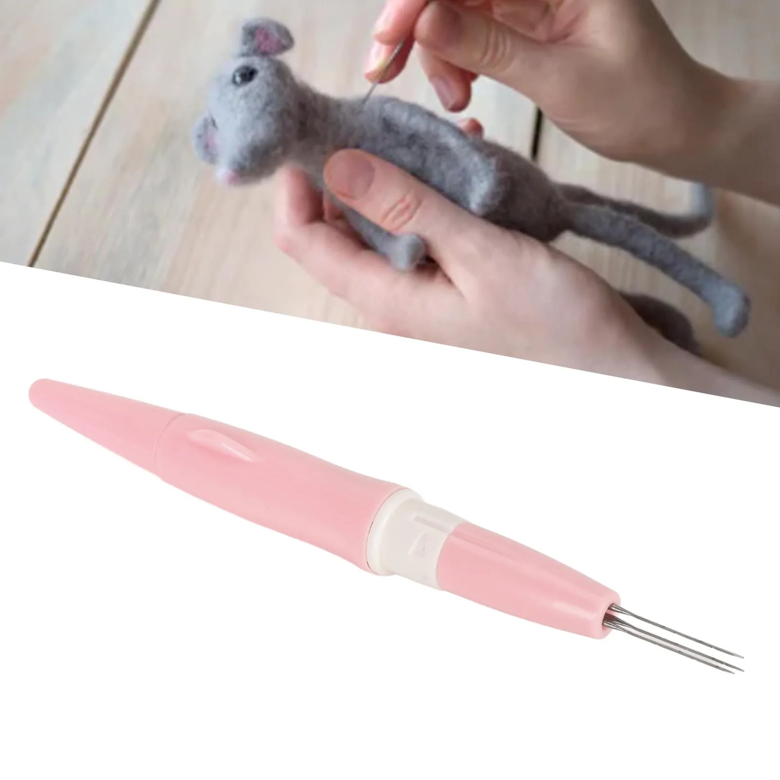 

5 шт. иглы для валяния вышивки 3 штифта 6 дюймов длинный стальной пластиковый съемный инструмент для валяния иглы для рукоделия одеяла одежды