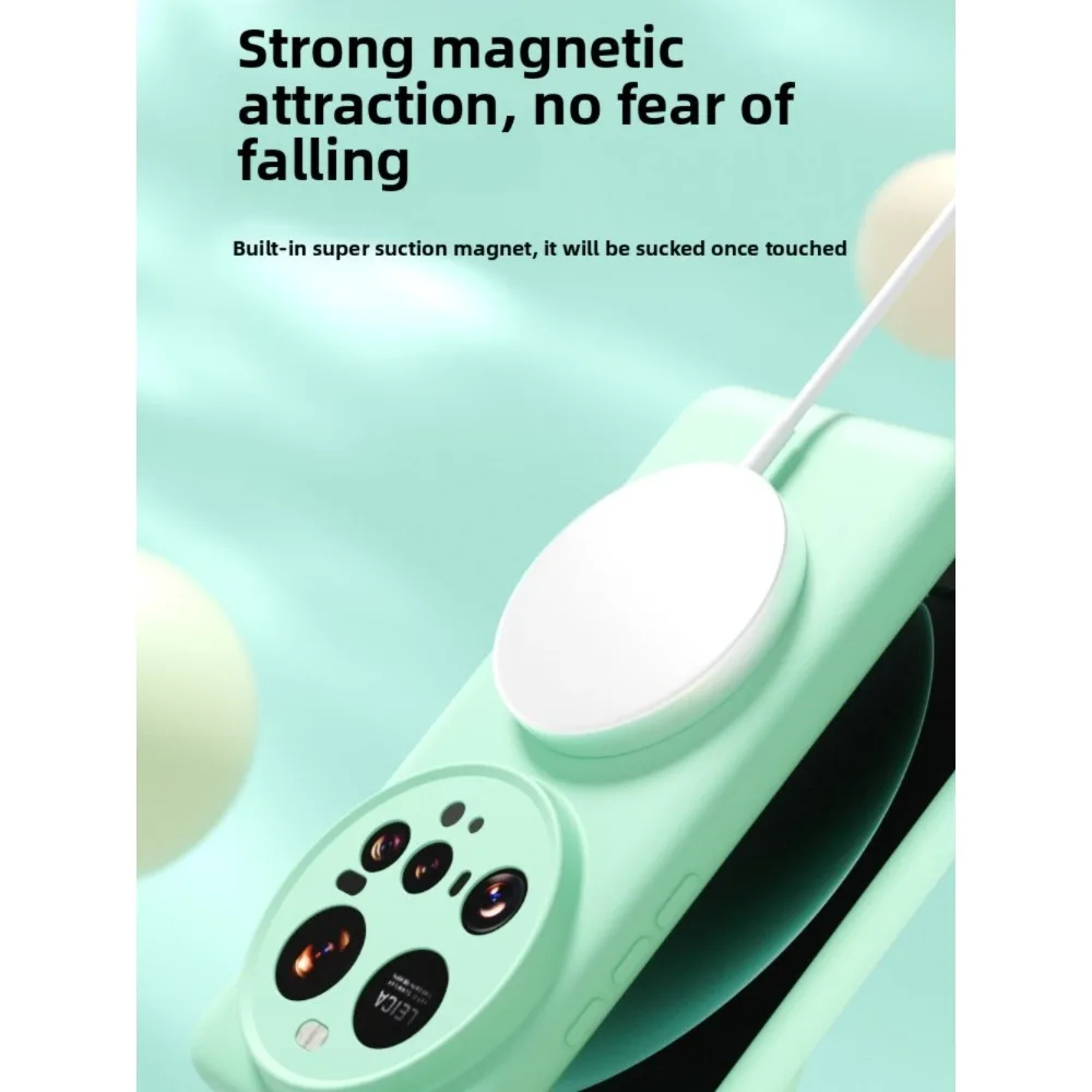 Magnetic MagSafe Solid Color Phone Case with Camera Protection