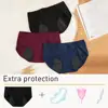 Low-rise High Elastic Waterproof Layer Cotton Crotch Menstrual Panties Women Leakproof Physiological Period Solid Color Briefs 4