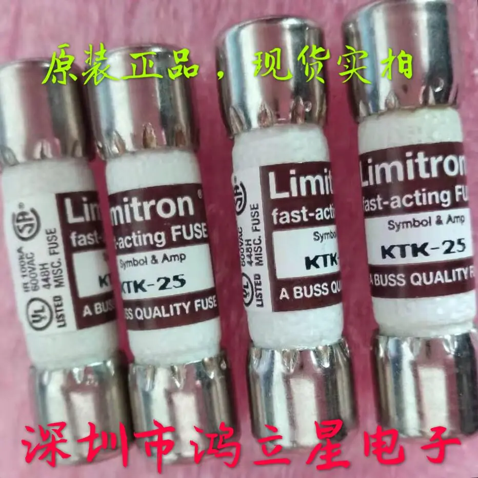 

Free shipping KTK-25 Limitron BUSS10X38 25A 600V 10PCS