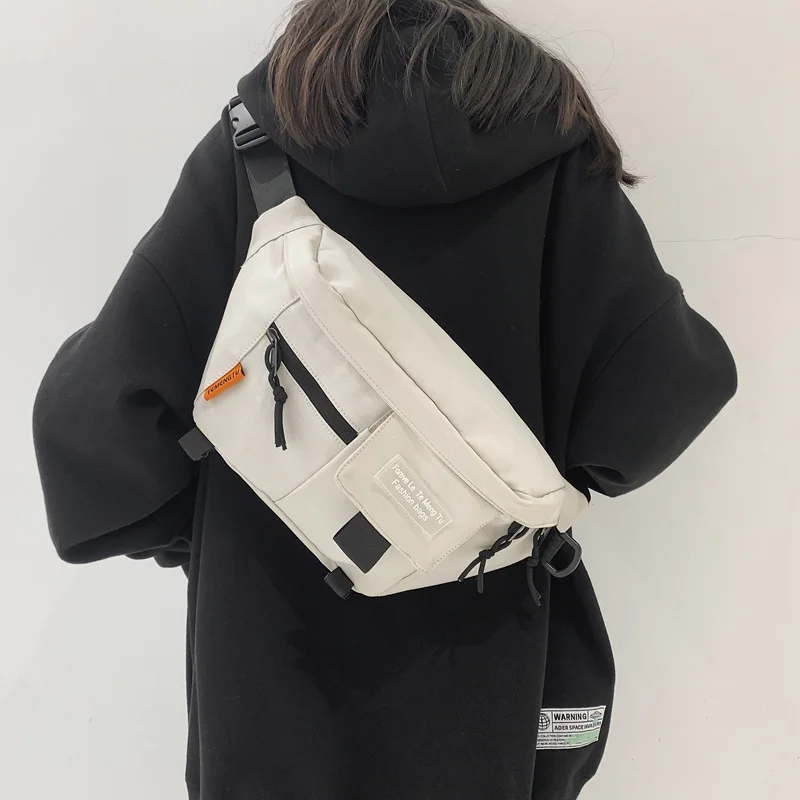 Chest Pack Woman Street Trend Waist Bag Unisex Outdoor Sports Fanny Pack Shoulder Bag Fashion Nylon Belt Bags Purse