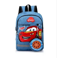 Disney Kids Boys Girls 95 Car Backpack Schoolbag Kindergarten Bags Child Cartoon Travel Plush Toy Backpacks Gift 3