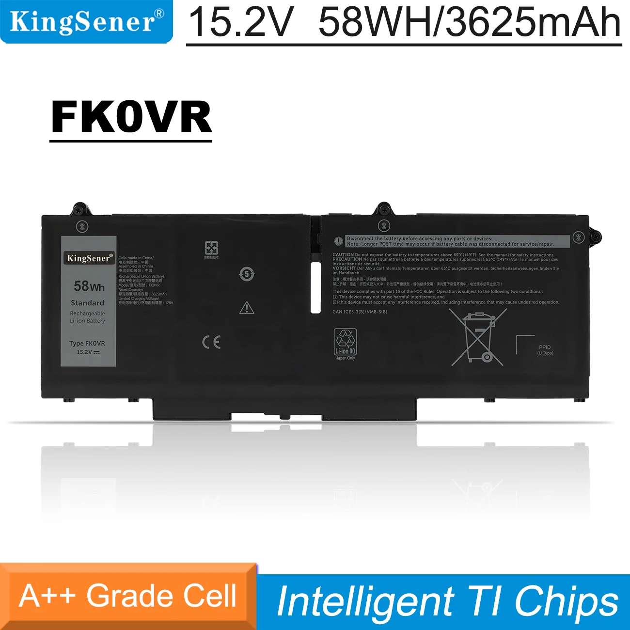 Batteria Per Laptop Kingsener Fk0Vr Per Dell Latitude 5330 5430 7330 7430 7530 Per Dell Precision 3570 P133G P135G 293 F1 01 Vx5 404T8