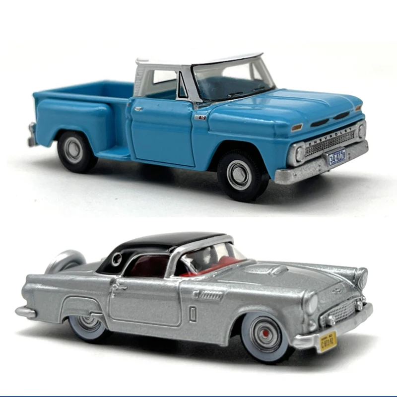 1/87 HO Scale Alloy Car Model Vintage Convertible Sports Car Model Miniature Collection HO Scene Decoration Sand Table Landscape 1 87 ho scale metal alloy car model farm tractor models miniature collection ho scene decoration sand table landscape hobby toys