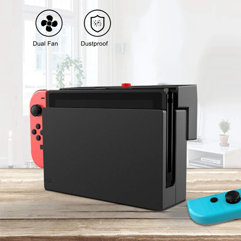 

For Nintendo Switch 5000 RPM Cooling Fan Dual Fans External USB Power Turbo Temperature Cooler Fan For Switch NS Console