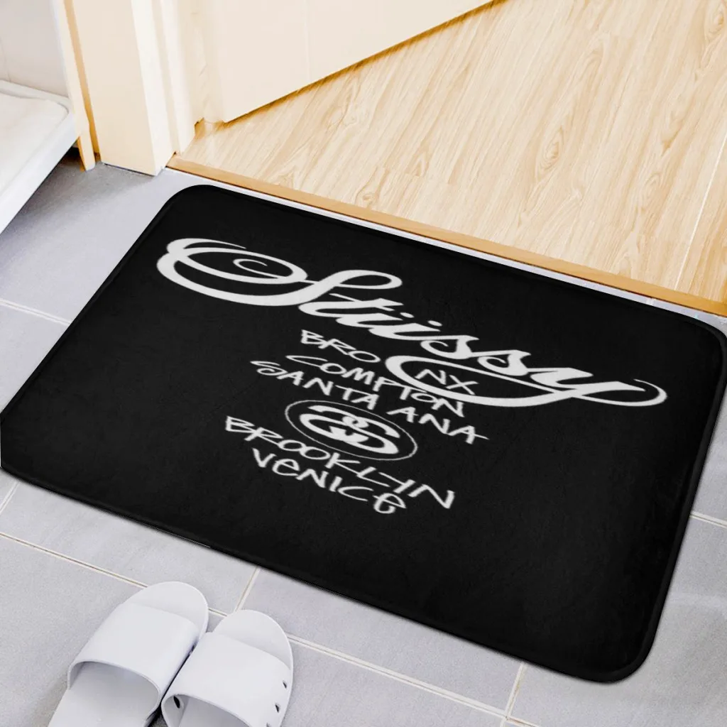 Moda S-Stussy Logo Stampato Camera Tappeto Flanella Interni Decorazioni Per La Casa Spogliatoio
