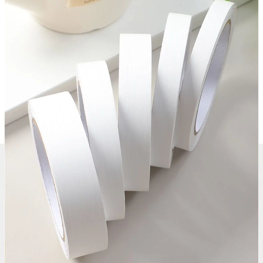 Decorative White Border Self-Adhesive Wall Strips - 10m Peel & Stick Edging