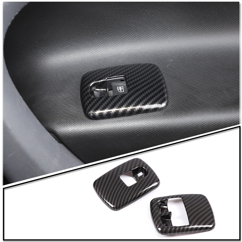 

Car Window Glass Lift Switch Button Panel Trim Cover Frame For Mercedes Benz Smart 453 Forfour Fortwo 2016-2020 Auto Accessories