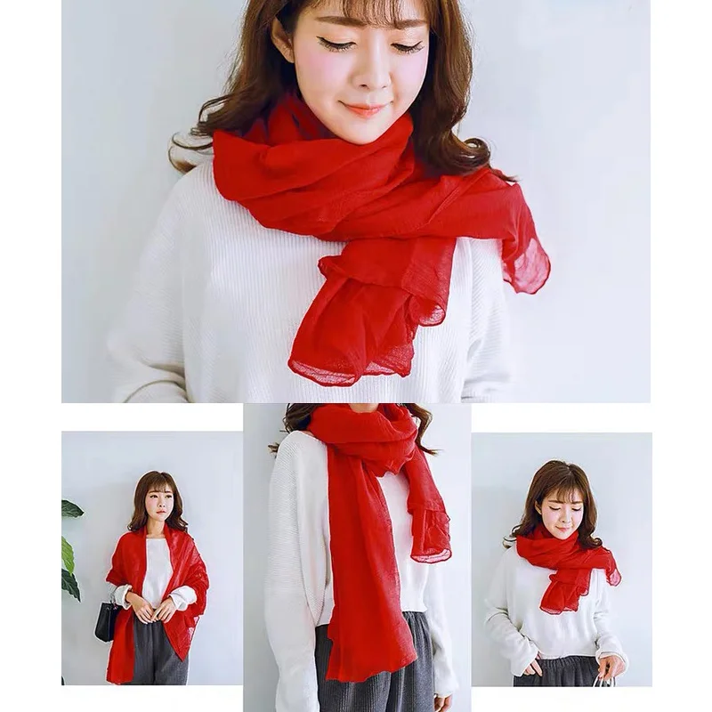 Écharpe Foulard Femme Orange – Mousseline Douce – 160x50cm – Motif Oiseaux Et Fleurs