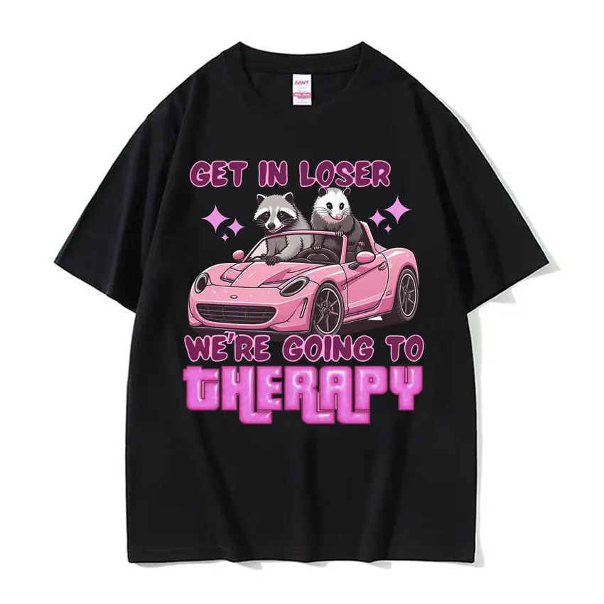 thumbnail image 1 of Camiseta "My Chronic Pain Is But This Ass Is Iconic" para hombre y mujer, camiseta divertida de mapache Meme, Tops Vintage Kawaii para parejas, 1 of 5