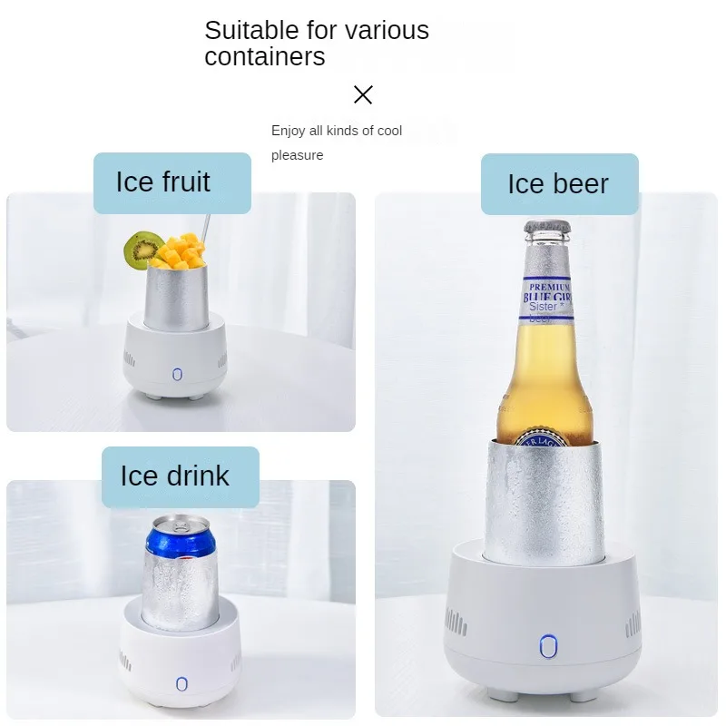 USB Car Or Office Desktop Mini Refrigerator Portable Home Office Freezer Small Refrigeration Cup