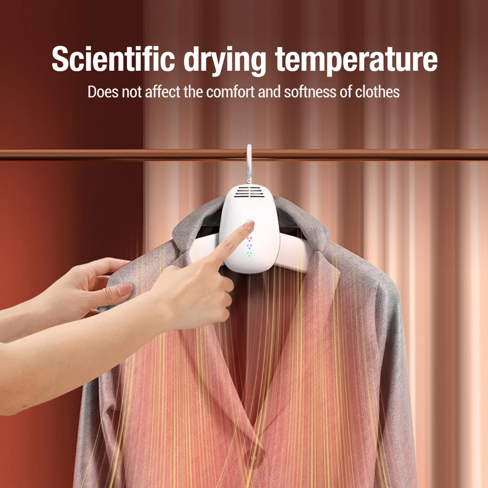 Portable Clothes Dryer Folding Drying Rack Shoes Heated Machine Electric Clothing Heater Laundry Hang Garment Dehumidifier Trave 6