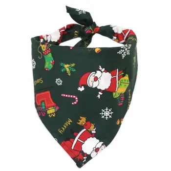 Christmas Plaid Dog Bandana Scarf 1