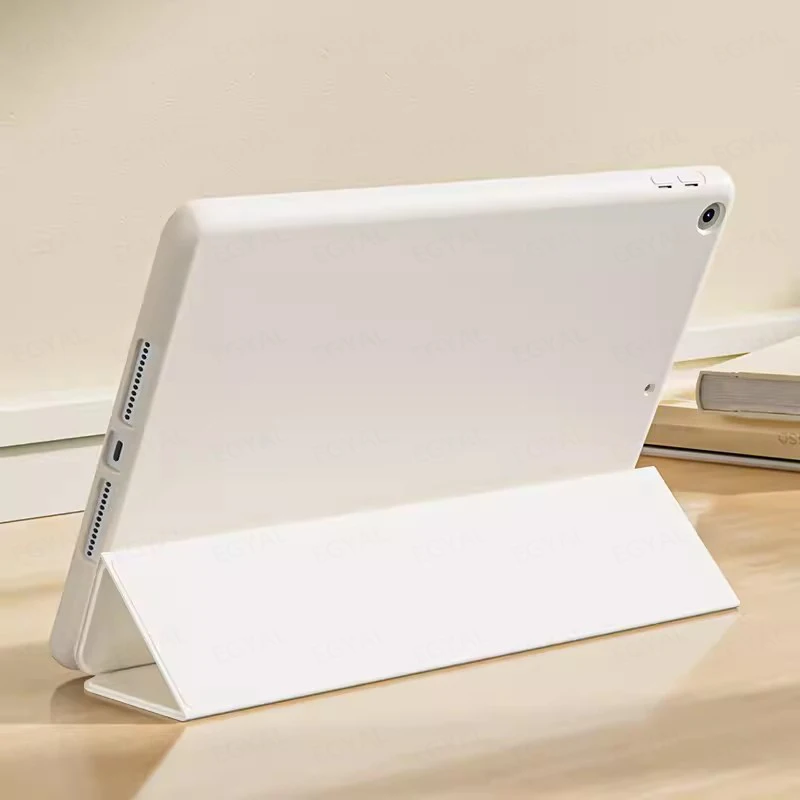 Versatile Three-Fold PU Protective Tablet Shell