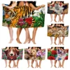 Home bath towels for the body towels bathroom quick drying microfiber beach towel Oil painting style man large sports towel 1