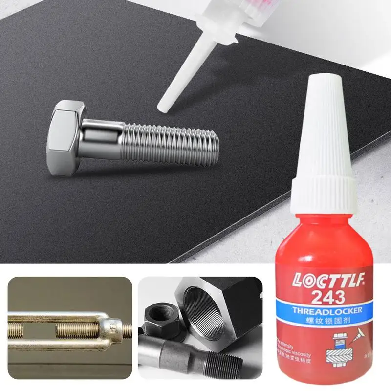 Threadlocker Glue Threadlocker 10ml 243 Screw Adhesive Anaerobic Glue Anti-loose Seal Thread Lock Locking Seal Glue