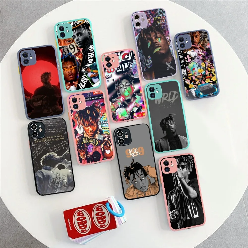 Custodia Per Telefono Juice Wrld Per Iphone 14 X Xr Xs 7 8 Plus 11 12 13 Pro Max 13Mini Custodia Antiurto Opaca
