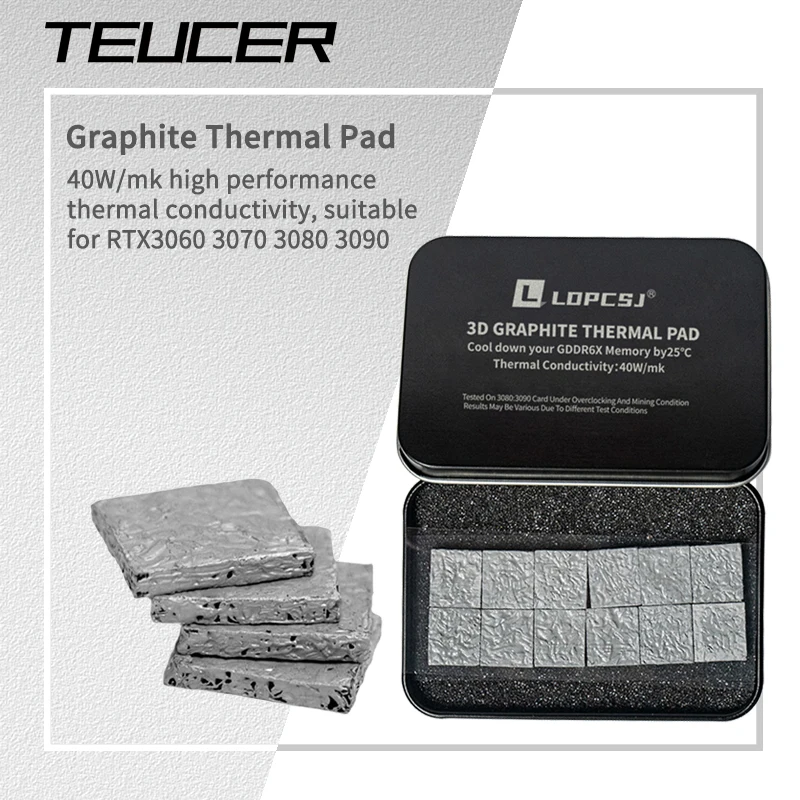 Термопрокладка | Graphite Heat Conduction Mat | 40w 3d Graphite