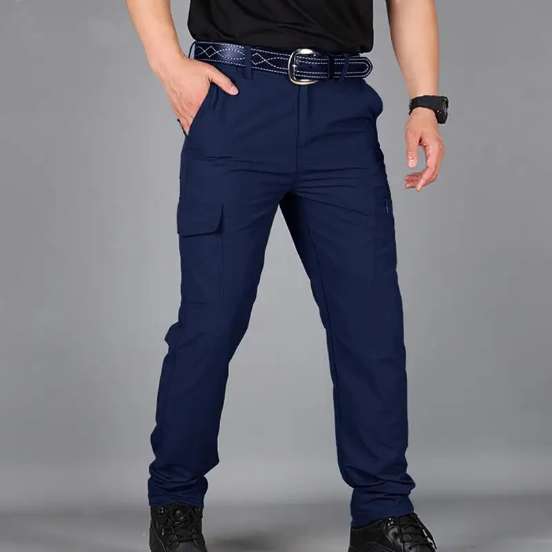 Outdoor Waterproof Tactical Cargo Pants Men Breathable Casual Army Military Long Trousers Male Quick Dry Cargo Pants