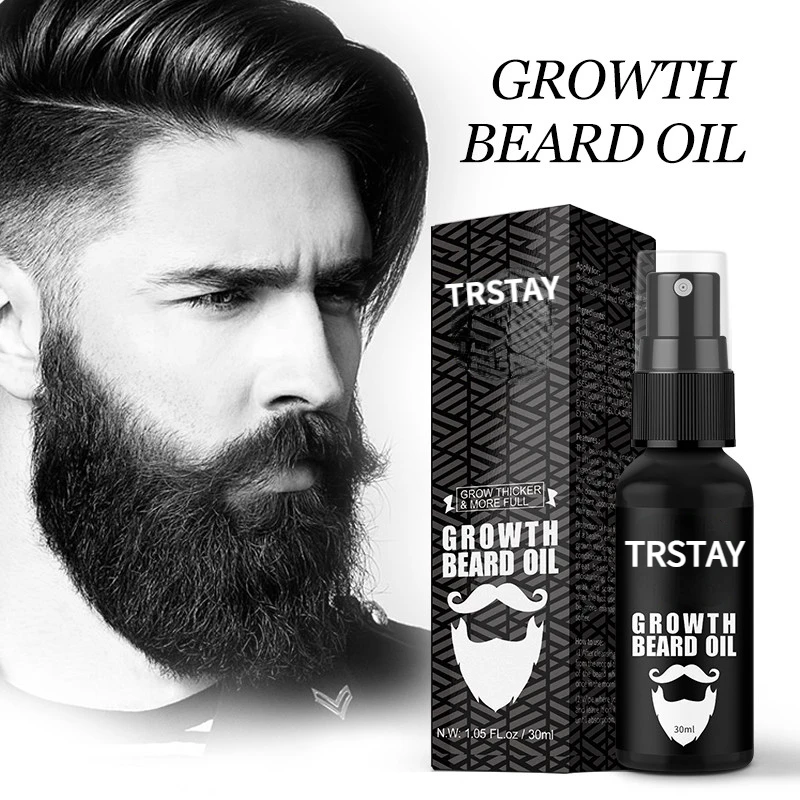For Men Beard Growth Oil Grow Beard Thicker Full Thicken Hair Oil Hair Spray Laser Growth Ginseng