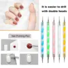 2 Heads Nail Art Dotting Pen Professional Manicure Tools Nail Brushes Set UV Gel Drawing Pen DYI Nail Painting Brush Tools 3