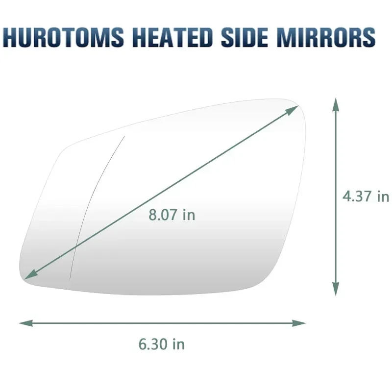 Auto Mirror Accessories Car Side Heated Rearview Mirror Glass for BMW Series