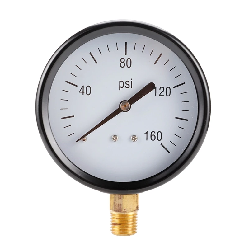 

Portable Pressure Gauge 1/4" Thread High Pressure Gauge 0-150 Single Scale- Bottom Mount Pressure Gauge