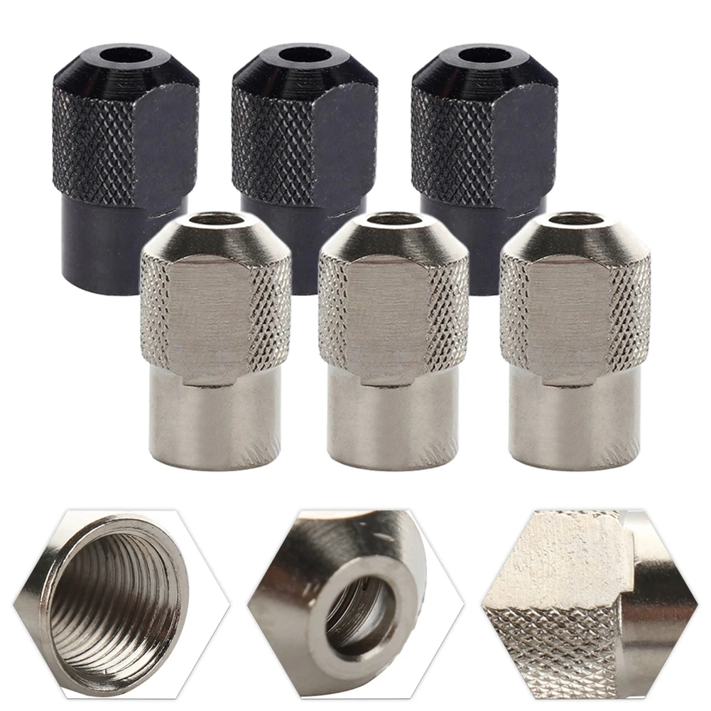 6pcs Mini Drill Chuck M8 0.75mm Zinc Alloy Chuck Nut Rotary Tool For Electric  Grinder  Power  Tools Accessories for 3d printer accessories makerbot generation 2 1 75mm extruder kit mk10 remote and proximity feeder