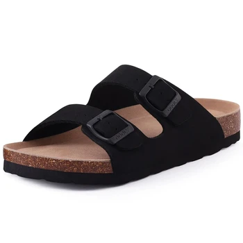 Asgard Cork Sole Clogs & Suede Mules – Women & Men Adjustable Buckle Leather Sandals 9