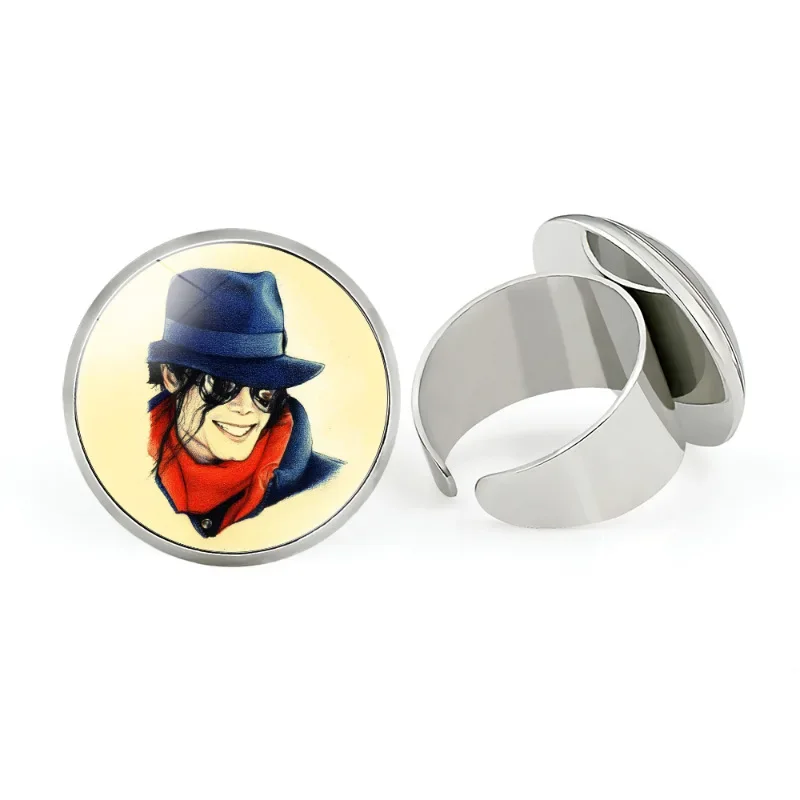 Adjustable Open Ring Michael Jackson Rock Singer Style Metal Ring Fashionable Jewelry Accessory from Mainland China
