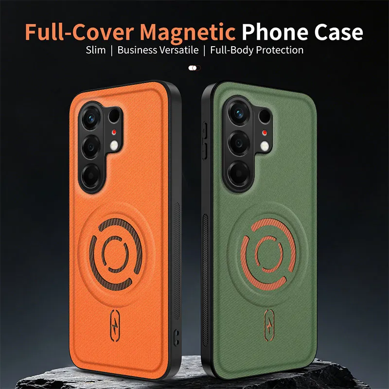 Tecno Camon PU Leather Shockproof Magnetic Wireless Charging Phone Case