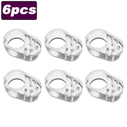 Transparent Silicone Doorstop with Handle Protector - Security Enhancement - 3x2.5cm (6pcs)