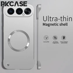 Enhanced Metal Magnetic Frameless Shockproof Wireless Charging Phone Case for Honor Power 2 (Silver)
